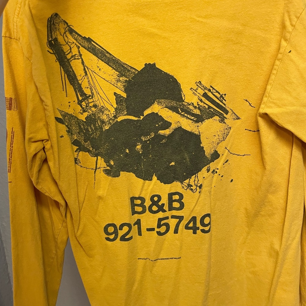 Post Malone yellow long sleeve